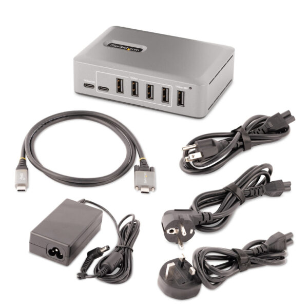 StarTech.com 10-Port USB-C Hub, 8x USB-A + 2x USB-C, Self-Powered met 65W Power Supply, USB 3.1 10Gbps, Desktop/Laptop USB Hub m - Afbeelding 7