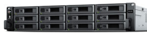 Synology RackStation RS2423+ data-opslag-server NAS Rack (2U) Ryzen Embedded V1780B 8 GB DDR4 0 TB DiskStation Manager Zwart, Gr