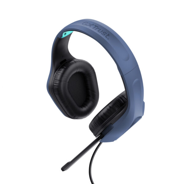 Trust GXT 415B Zirox Headset Bedraad Hoofdband Gamen Blauw - Afbeelding 4