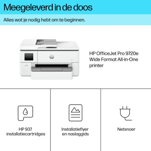 HP OfficeJet Pro 9720e Wide Format All-in-One printer - Afbeelding 11