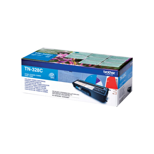 Brother TN-328C tonercartridge 1 stuk(s) Origineel Cyaan - Afbeelding 2