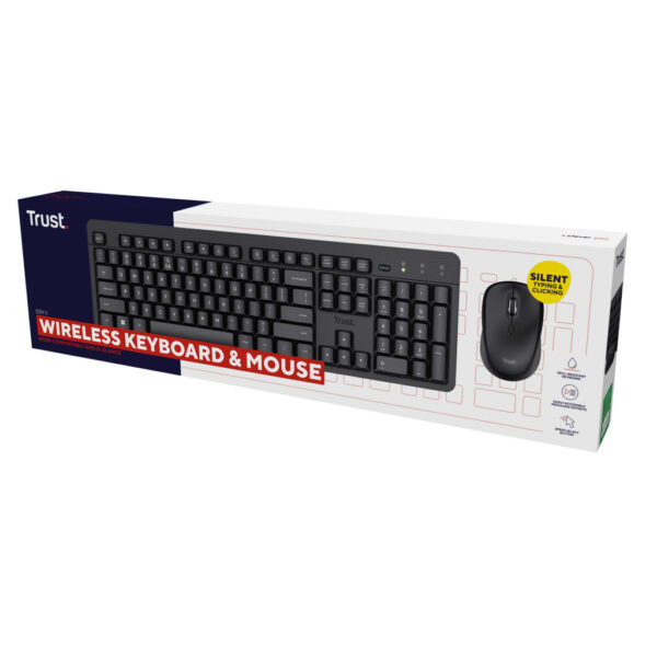 Trust Ody II toetsenbord Inclusief muis Universeel RF Draadloos QWERTY Amerikaans Engels Zwart - Afbeelding 2