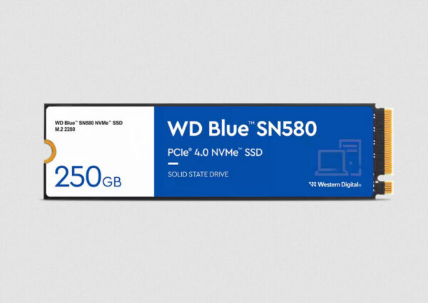 Western Digital Blue SN580 250 GB M.2 PCI Express 4.0 NVMe TLC