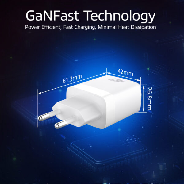 ACT USB-C & USB-A lader 20W met Power Delivery PPS, Quick Charge, GaNFast - Afbeelding 6