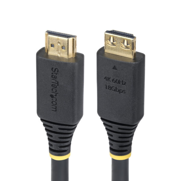 StarTech.com 4,5m High Speed HDMI Kabel met Grip Connectors, 4K 60Hz/1440p 144Hz, HDR10/HDCP 2.2/ARC, 18Gbps, UHD HDMI 2.0 Kabel