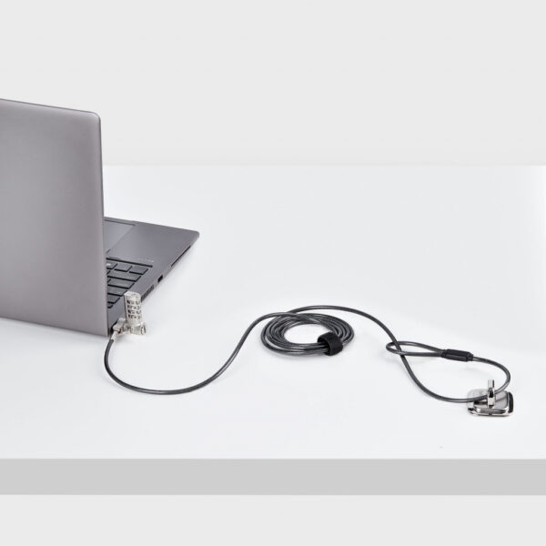 StarTech.com 2m Universeel Laptop Kabelslot, Anti-diefstal Kabelslot, Security Kabel voor Notebook Compatibel met Noble Wedge&re - Afbeelding 5