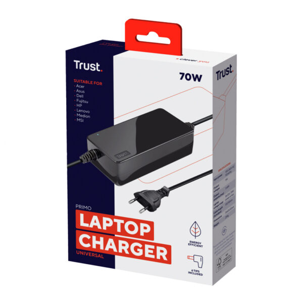 Trust Primo 70W - 19V Laptop Lader - Afbeelding 3