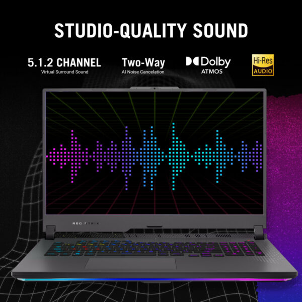 ASUS ROG Strix G17 G713PI-HX130W AMD Ryzen™ 9 7940HX Laptop 43,9 cm (17.3") Full HD 16 GB DDR5-SDRAM 1 TB SSD NVIDIA GeForce RTX - Afbeelding 14