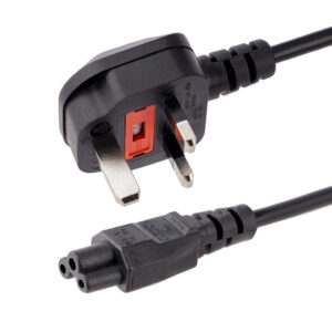 StarTech.com 1m UK Laptop Stroomkabel, BS 1363 to C5 (Clover Leaf), 2.5A 250V, 18AWG, UK Laptop Vervangkabel, Printer Voedingska