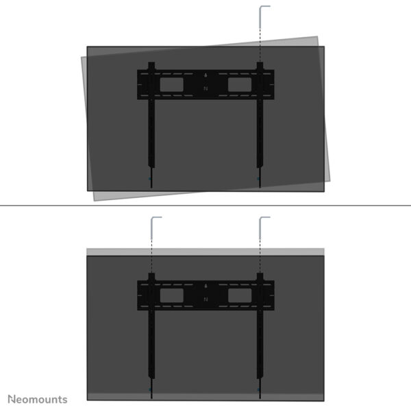 Neomounts WL30-750BL18 Heavy duty muurbeugel 43-98" - vlak - vergrendelbaar - snelle installatie - TÜV - Afbeelding 12