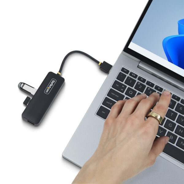 StarTech.com 4-Port USB-A Hub, 5Gbps, Bus Powered, Compacte Travel Mini USB Hub, Multi-Port USB 3.0 Splitter, Draagbare USB Hub, - Afbeelding 9