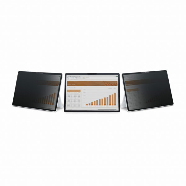 StarTech.com 4-Way 12.3in Surface Pro 4/5/6/7/7+ Privacy Filter, Portrait/Landscape, Touch-Enabled, +/- 30° Kijkhoek, Blauw lich - Afbeelding 2