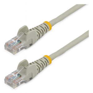 StarTech.com 15 m Cat5e RJ45 UTP Netwerkkabel zonder Uitsteeksels Grijs