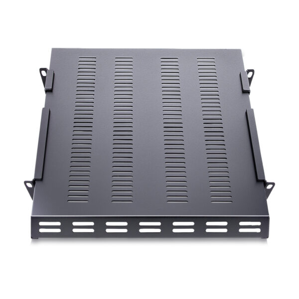 StarTech.com 1U 4-Post Verstelbare Geventileerde Plank voor Server Rack - 150 kg - 49,5 tot 97,4 cm Rack Shelf met Instelbare Mo - Afbeelding 3