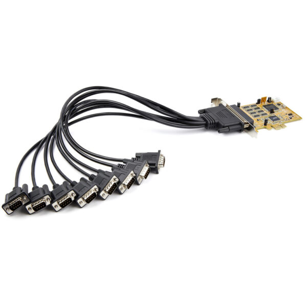 StarTech.com 8-Port PCI Express RS232 Serial Adapter Card - PCIe RS232 Seriële Kaart - 16C1050 UART Expansion Serieel - Multipor - Afbeelding 5