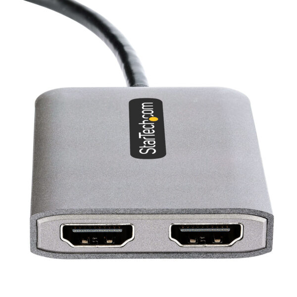 StarTech.com Displayport MST HUB, DP naar Dual HDMI 4K 60Hz, DisplayPort Multi Monitor Adapter met 30cm Kabel, DP 1.4 Multi Stre - Afbeelding 6