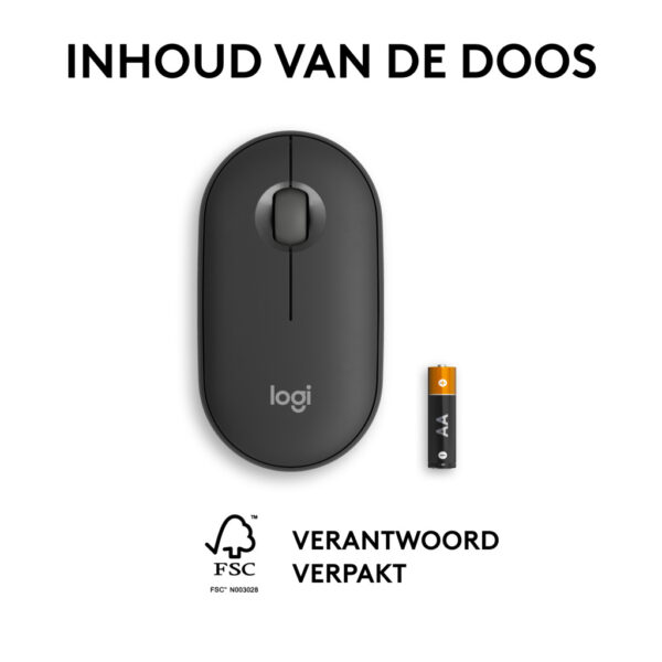 Logitech 910-007015 muis Reizen Ambidextrous RF-draadloos + Bluetooth Optisch 4000 DPI - Afbeelding 9