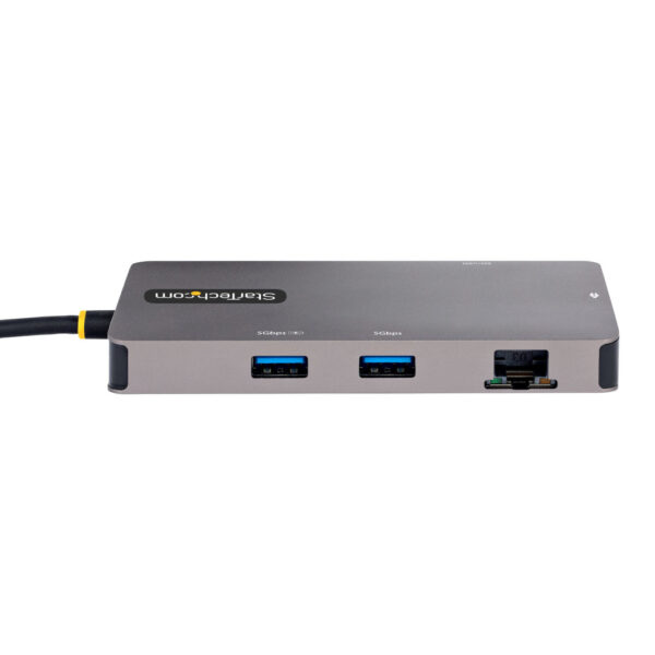 StarTech.com USB C Multiport Adapter, Dual HDMI Video, 4K 60Hz, 2 Port 5Gbps USB-A Hub, 100W Power Delivery Pass-Through, GbE, S - Afbeelding 4
