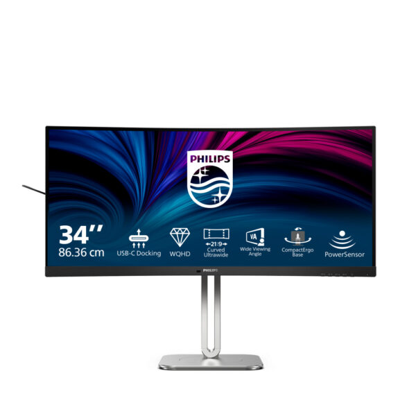 Philips 5000 series 34B2U5600C/00 computer monitor 86,4 cm (34") 3440 x 1440 Pixels Dual QHD LCD Grijs - Afbeelding 12