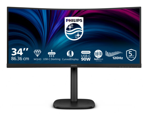 Philips 3000 series 34B2U3600C/00 computer monitor 86,4 cm (34") 3440 x 1440 Pixels Wide Quad HD LCD Zwart - Afbeelding 9