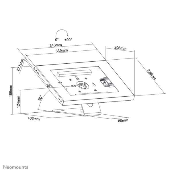 Neomounts DS15-630WH1 Tablet standaard bureau en wand 9.7-11" - vergrendelbaar - Afbeelding 17