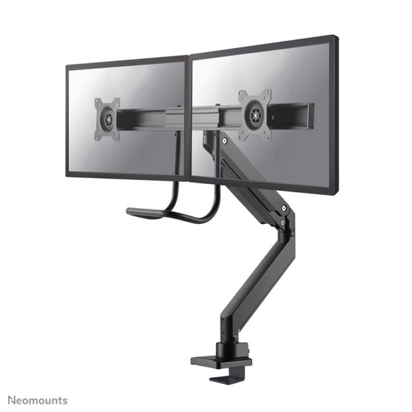 Neomounts NM-D775DXBLACK Monitorarm 10-32" - gasveer - Topfix - 180°-stop