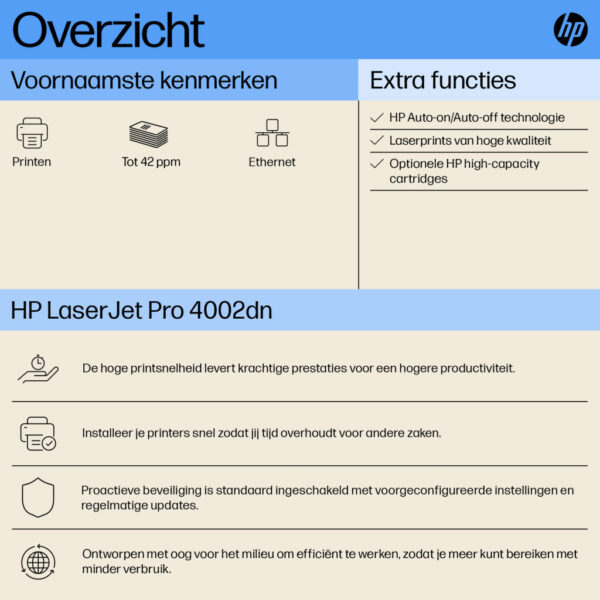 HP LaserJet Pro 4002dn printer - Afbeelding 14