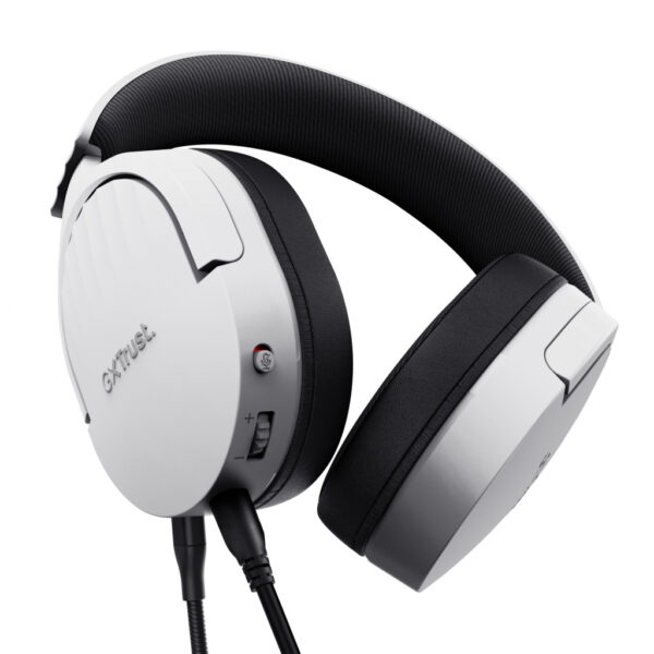 Trust GXT 489W FAYZO Headset Bedraad Hoofdband Gamen Zwart, Wit - Afbeelding 4