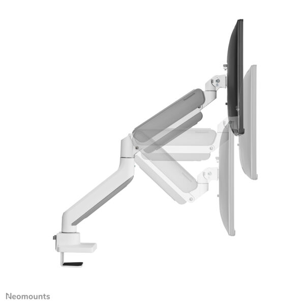 Neomounts DS70-450WH1 Monitorarm 17-42" - gasveer - Topfix - 180°-stop - Afbeelding 4