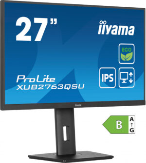iiyama ProLite XUB2763QSU-B1 computer monitor 68,6 cm (27") 2560 x 1440 Pixels Full HD LED Zwart