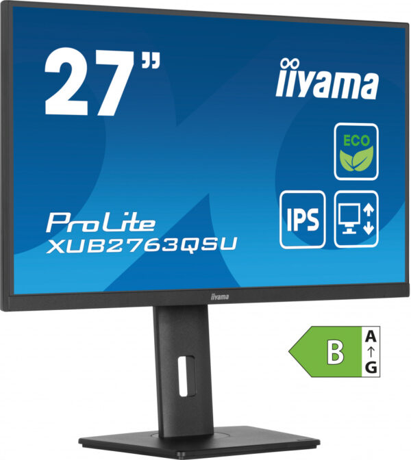 iiyama ProLite XUB2763QSU-B1 computer monitor 68,6 cm (27") 2560 x 1440 Pixels Full HD LED Zwart - Afbeelding 8