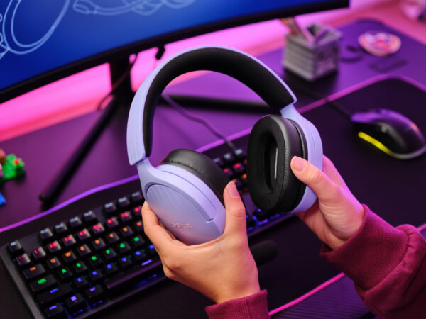 Trust GXT 489P FAYZO Headset Bedraad Hoofdband Gamen Zwart, Paars - Afbeelding 10