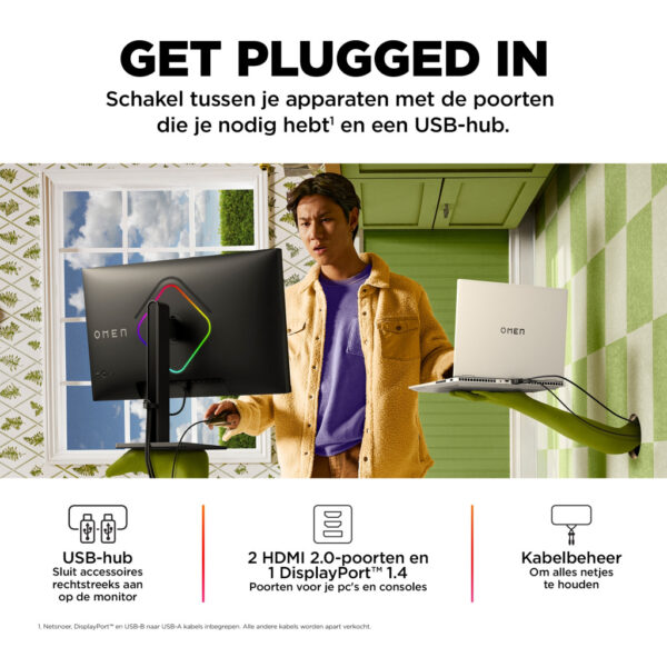 OMEN by HP 27 inch FHD 240 Hz gaming monitor - OMEN 27s - Afbeelding 9