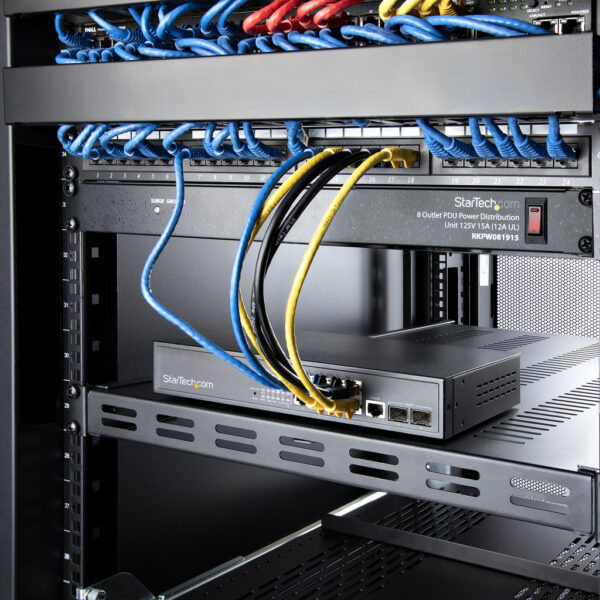 StarTech.com 1U 4-Post Verstelbare Geventileerde Plank voor Server Rack - 150 kg - 49,5 tot 97,4 cm Rack Shelf met Instelbare Mo - Afbeelding 6