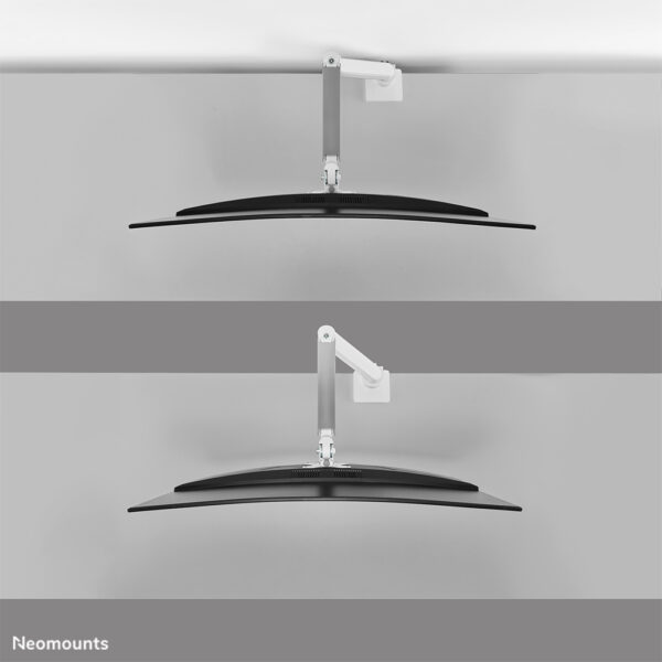 Neomounts DS70PLUS-450WH1 Monitorarm 17-49" - gasveer - Topfix - 180°-stop - Afbeelding 6