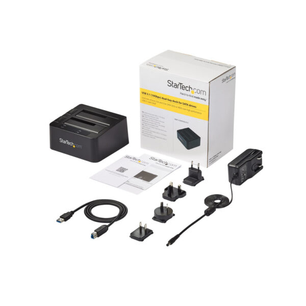 StarTech.com USB 3.1 (10bps) dubbel harddisk docking station voor 2,5 en/of 3,5" SATA SSD/HDD - Afbeelding 6