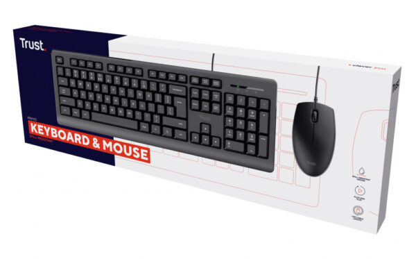 Trust Primo - Stille Keyboard en Muis set - Qwerty US - Afbeelding 6