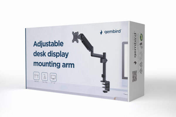 Gembird MA-DA1P-01 flat panel bureau steun 81,3 cm (32") Zwart