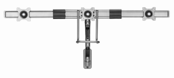 Gembird Monitorarm met gasveer voor 3 monitoren (wandmontage), space grey - Afbeelding 3