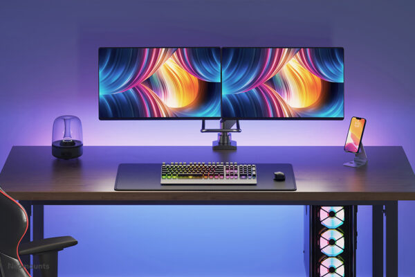 Neomounts NM-D775DXBLACK Monitorarm 10-32" - gasveer - Topfix - 180°-stop - Afbeelding 16