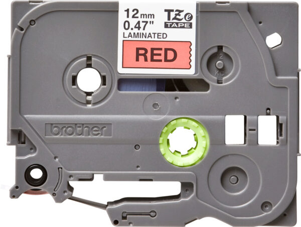 Brother TZE-431 labelprinter-tape Zwart op rood - Afbeelding 2