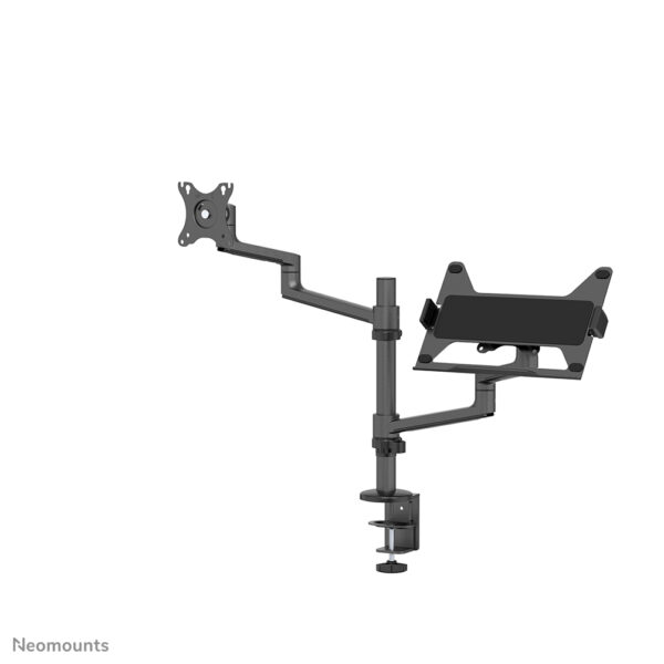 Neomounts DS20-425BL2 Monitorarm met laptophouder 17-27" - ruimtebesparend - Afbeelding 2