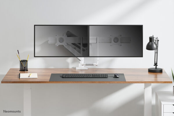 Neomounts DS75-450WH2 Monitorarm 17-32" - gasveer - Topfix - 180°-stop - Afbeelding 15