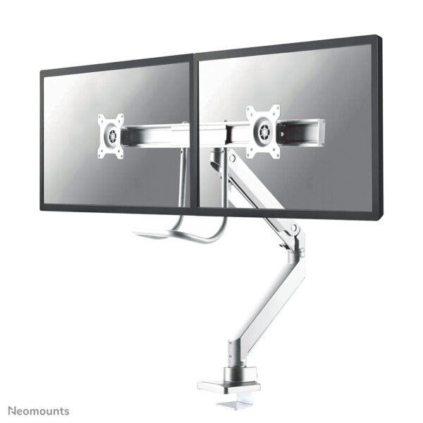 Neomounts NM-D775DXWHITE Monitorarm 10-32" - gasveer - Topfix - 180°-stop