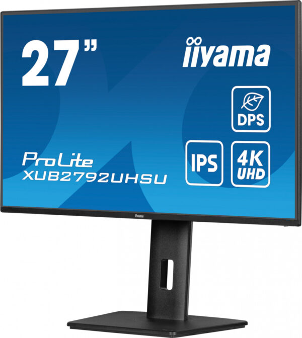 iiyama ProLite XUB2792UHSU-B6 computer monitor 68,6 cm (27") 3840 x 2160 Pixels 4K Ultra HD LED Zwart - Afbeelding 5
