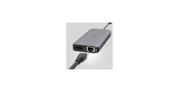 Acer 12-in-1 Type-C Dongle Bedraad USB 3.2 Gen 1 (3.1 Gen 1) Type-C Zilver - Afbeelding 11