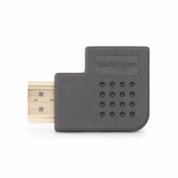 StarTech.com Haakse HDMI 2.0 Adapter, Male naar Female, Horizontale 90 Graden Haakse HDMI adapter, HDMI Port Saver, 4K 60Hz, Hig - Afbeelding 5