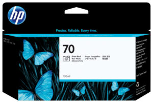 HP 70 zwarte DesignJet fotoinktcartridge, 130 ml