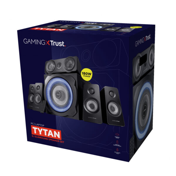Trust GXT 658 Tytan 5.1 - Surround Gaming Speakerset (PC/PS3/Xbox 360) - Afbeelding 6