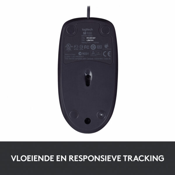 Logitech B100 muis Kantoor Ambidextrous USB Type-A Optisch 800 DPI - Afbeelding 14